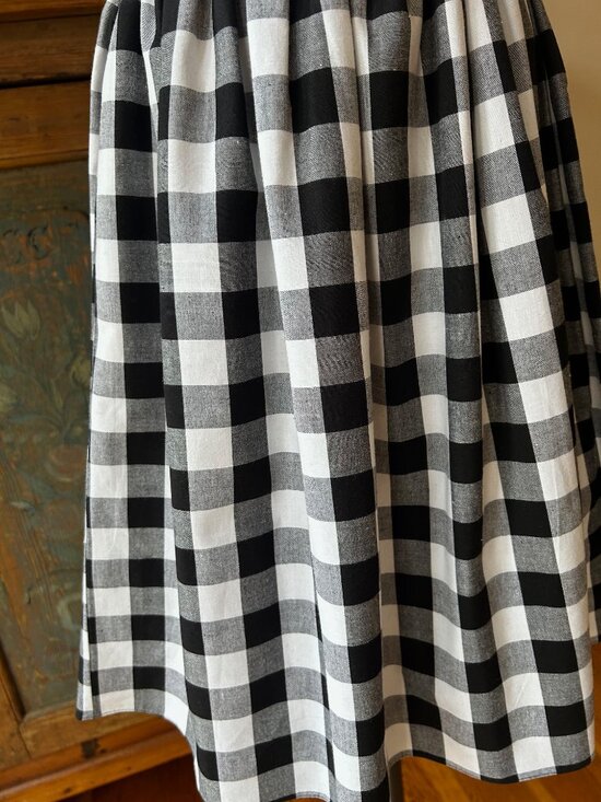 Bernie Dexter Black Gingham Skirt and Top Set - Picture 6 of 10